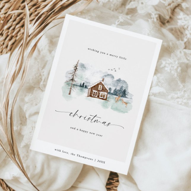 Frohe Weihnachts Ruhe Winter Landschaft Feiertagskarte (Von Creator hochgeladen)