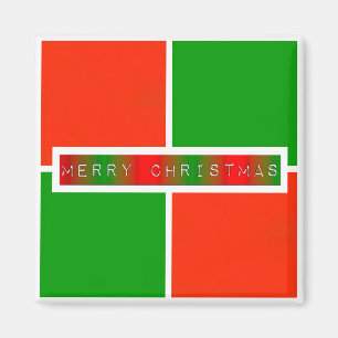 Frohe Weihnachts-Schachbretter Magnet