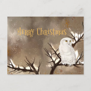 Frohe Weihnachts-Schneeauschale Postkarte
