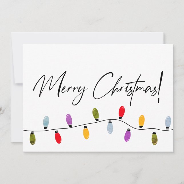 Frohe Weihnachts-Script-Urlaub Lichter Corporate (Vorderseite)