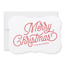 Frohe Weihnachts-Script-Weihnachtskarte