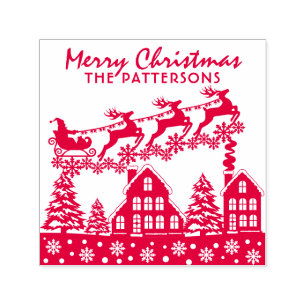 Frohe Weihnachts-Script Winterurlaub Individuelle Permastempel