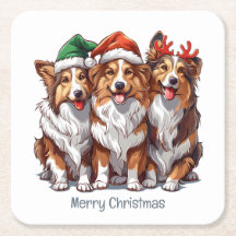 Frohe Weihnachts Shetland Sheepdogs