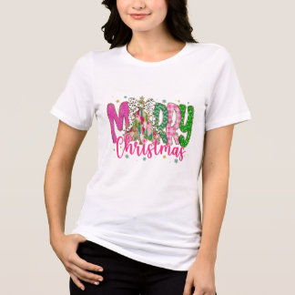 Frohe Weihnachts-Shirt, Weihnachtsweihnachtsfrauen Tri-Blend Shirt