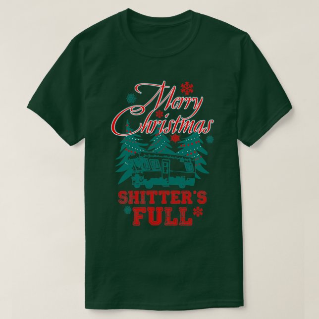 Frohe Weihnachts-Shitters Full T-Shirt (Design vorne)