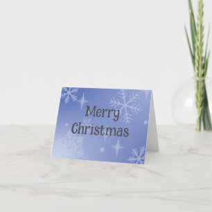 Frohe Weihnachts-Snowflake-Karte Dankeskarte