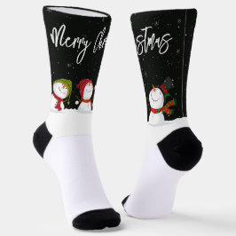 Frohe Weihnachts Snowmen Socks Socken