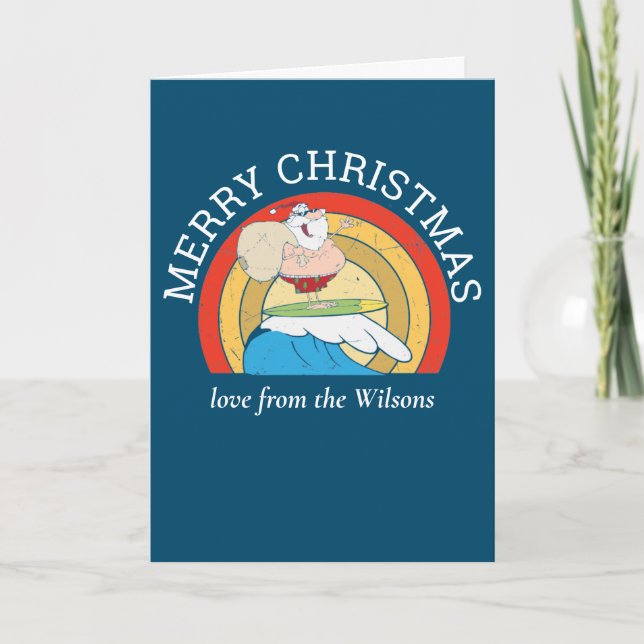 Frohe Weihnachts Spaß Sommer Karte (Vorderseite)