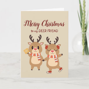 Frohe Weihnachts Special DEER Friend Bestes Gesche Feiertagskarte