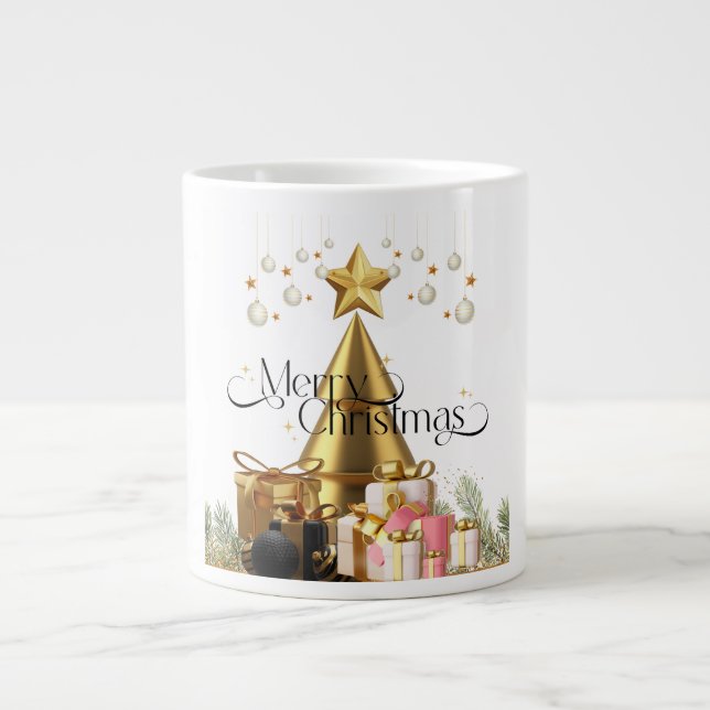 Frohe Weihnachts-Specialty-Tasse Jumbo-Tasse (Vorderseite)