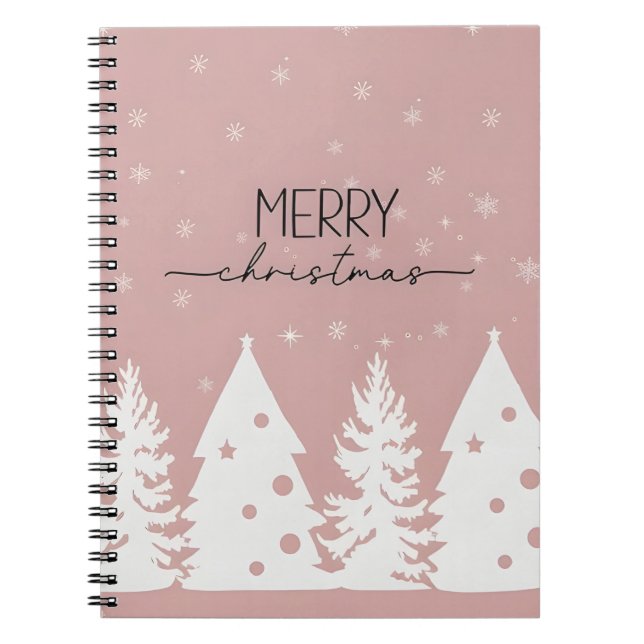 Frohe Weihnachts-Spiral-Notebook Notizblock (Vorderseite)