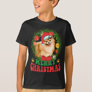 Frohe Weihnachts-Spitz Santa Dog Lover Ugly Sw T-Shirt