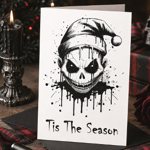 Frohe Weihnachts Spooky Gothic Horror Feiertagskarte
