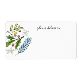 Frohe Weihnachts Spruce Boughs Blank