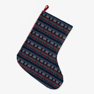 Frohe Weihnachts-Strick Großer Weihnachtsstrumpf