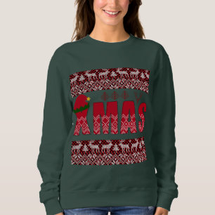 Frohe Weihnachts-Strick Trendy Elegant Sweatshirt