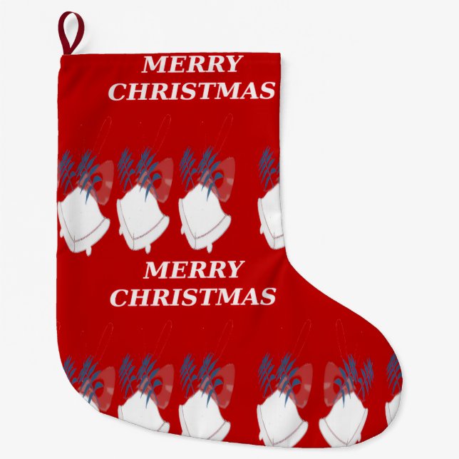 Frohe Weihnachts-Strumpf Großer Weihnachtsstrumpf (Vorderseite)