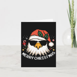 Frohe Weihnachts Sweater Adler in Sungles Ugly Xma Karte