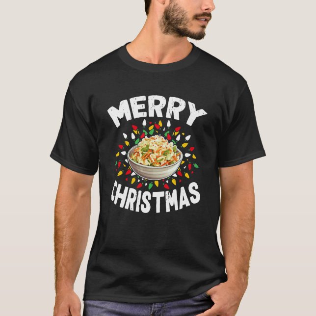 Frohe Weihnachts Sweaters Funny Food Lover Colesla T-Shirt (Vorderseite)