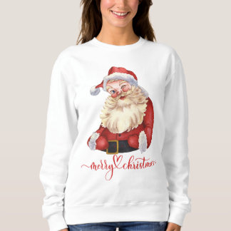 Frohe Weihnachts-Sweatshirt mit Weihnachtsmann Sweatshirt