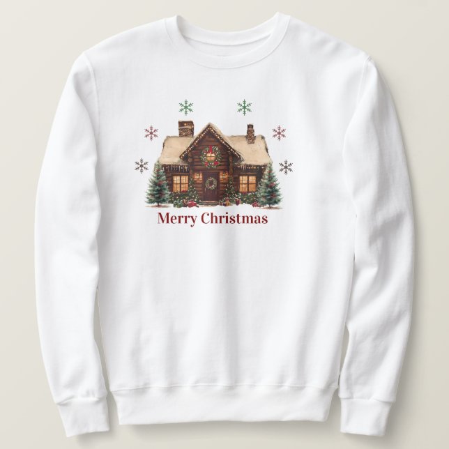 Frohe Weihnachts-Sweatshirt Sweatshirt (Design vorne)