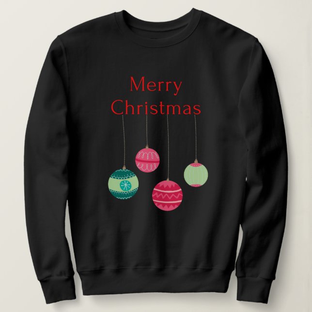 Frohe Weihnachts-Sweatshirt Sweatshirt (Design vorne)