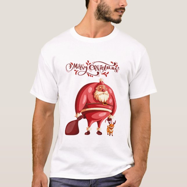 Frohe Weihnachts-T - Shirt (Vorderseite)