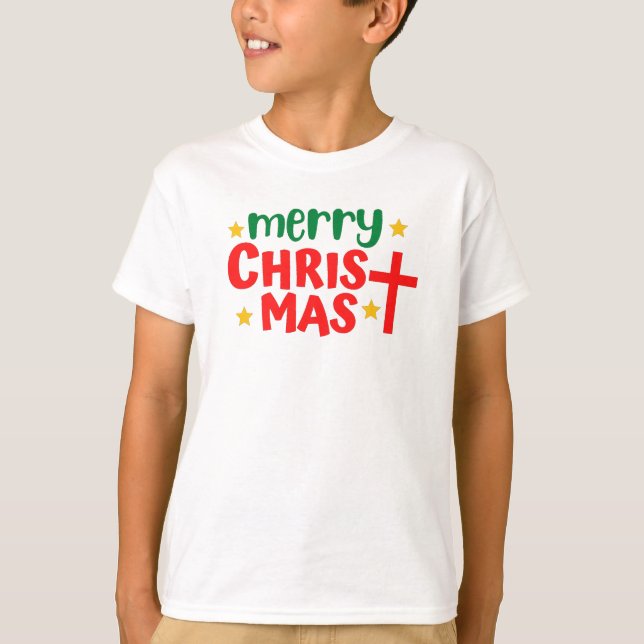 Frohe Weihnachts-T - Shirt (Vorderseite)