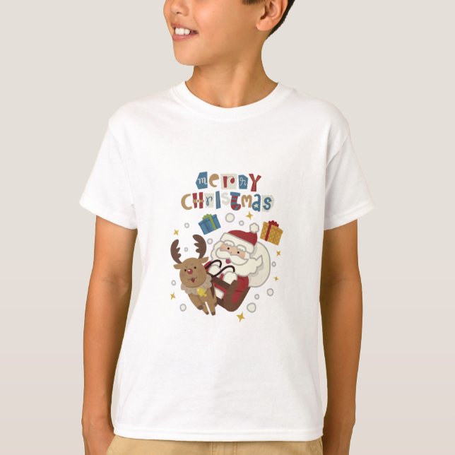 Frohe Weihnachts-T - Shirt (Vorderseite)