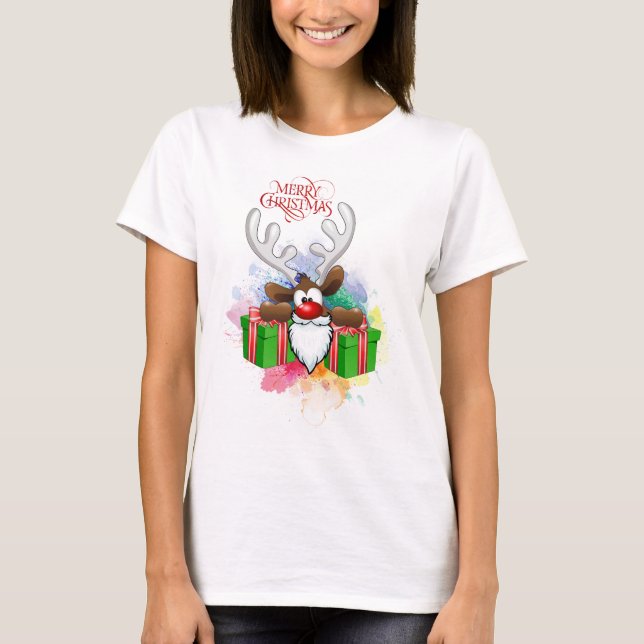 Frohe Weihnachts-T - Shirt (Vorderseite)