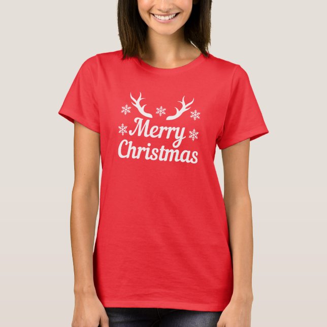 Frohe Weihnachts-T - Shirt (Vorderseite)