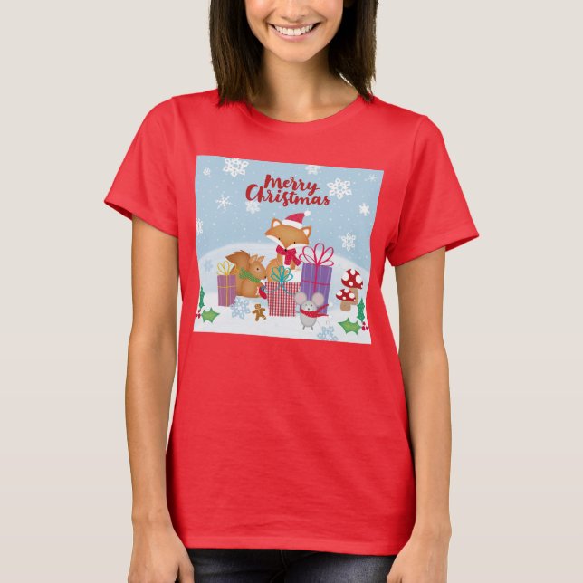 Frohe Weihnachts-T - Shirt (Vorderseite)
