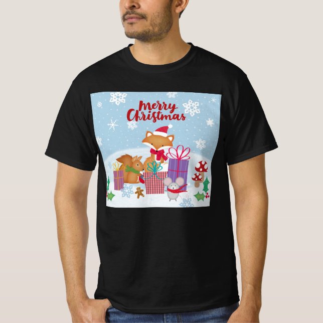 Frohe Weihnachts-T - Shirt (Vorderseite)