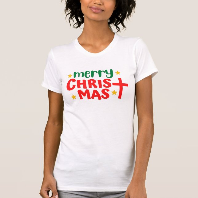 Frohe Weihnachts-T - Shirt (Vorderseite)