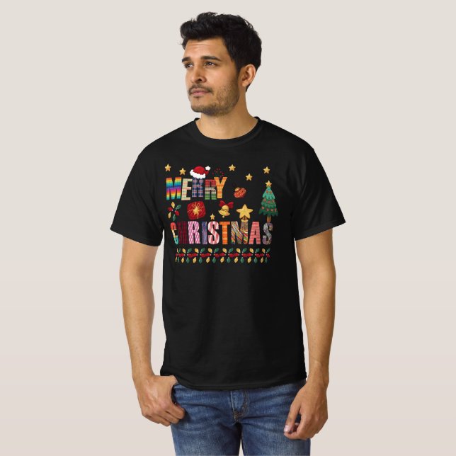 Frohe Weihnachts-T - Shirt (Vorne ganz)