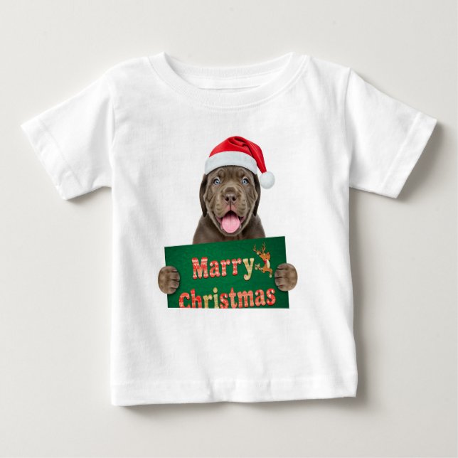 "Frohe Weihnachts-T - Shirt - Niedlicher Urlaub (Vorderseite)