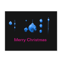Frohe Weihnachts-Tanzballs Blue Gibney Zazzle