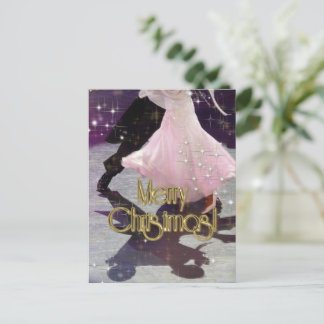 Frohe Weihnachts-Tänzer Postcard Postkarte