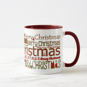Frohe Weihnachts-Tasse - Red Ringer Tasse