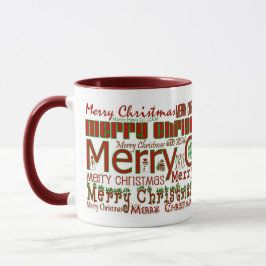 Frohe Weihnachts-Tasse - Red Ringer Tasse