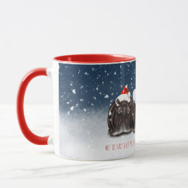 Frohe Weihnachts-Tasse - Sleepy Hippos Tasse