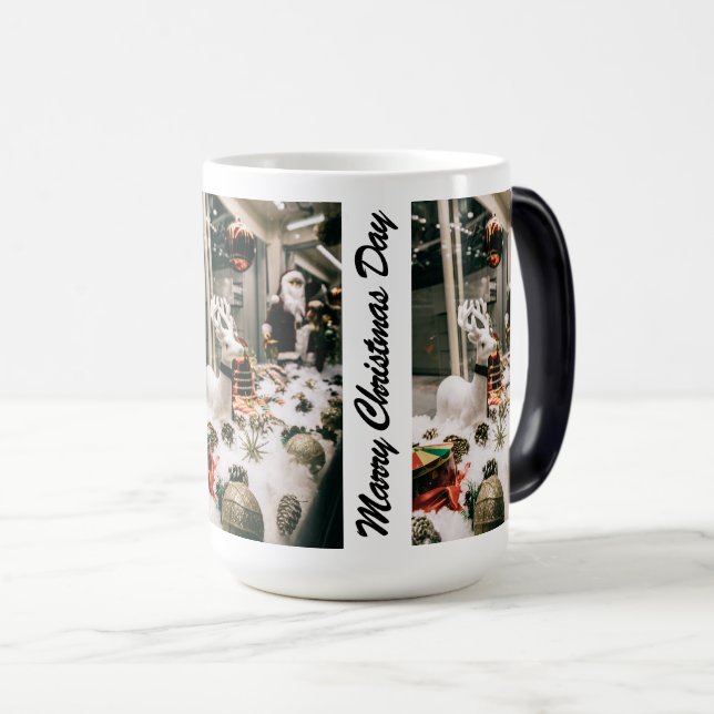 Frohe Weihnachts-Tasse Verwandlungstasse (VorderseiteRechts)