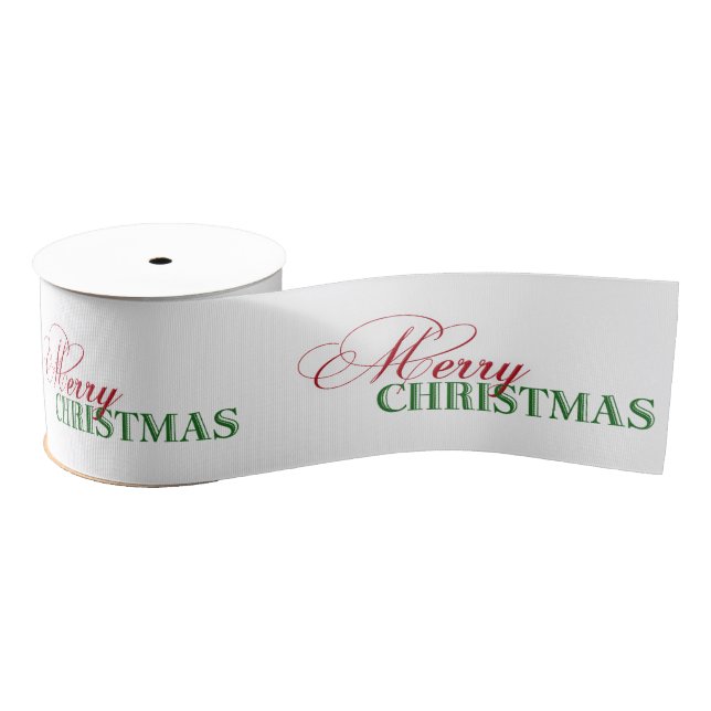 Frohe Weihnachts-Text Geschenk Ribbon Ripsband (Spule)