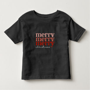 Frohe Weihnachts Text Gruß Red Kleinkind T-shirt