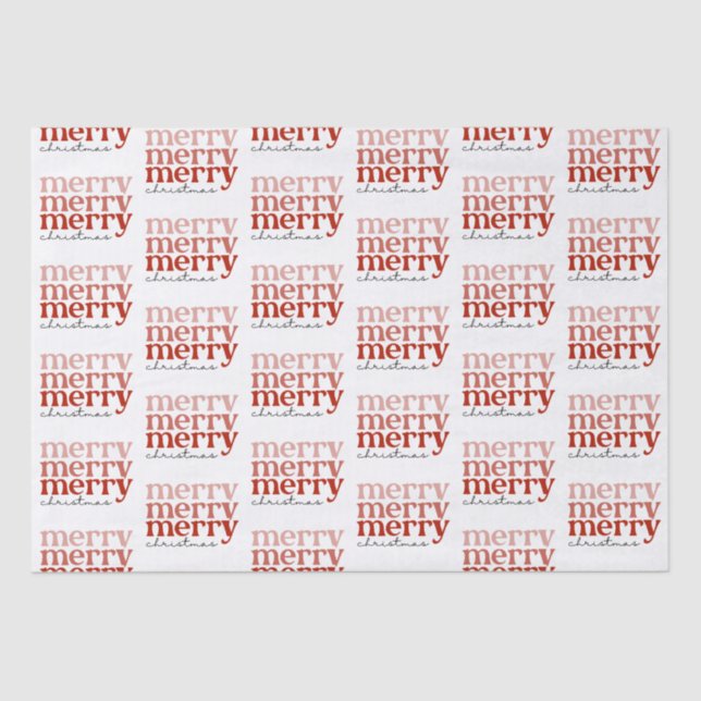 Frohe Weihnachts Text grüßen und weiß Seidenpapier (Vorderseite)