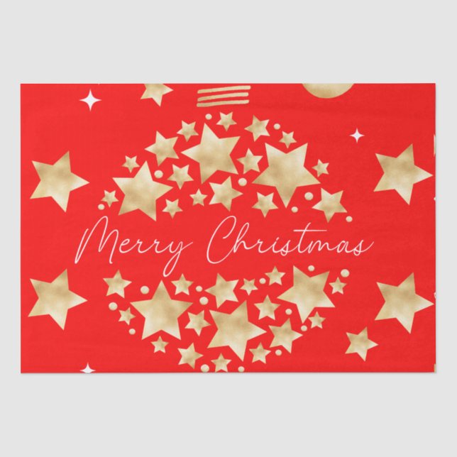 Frohe Weihnachts-Tissue-Papiere extravagant Seidenpapier (Vorderseite)