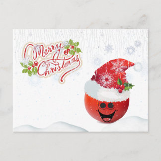 Frohe Weihnachts Tomato Postcard Feiertagspostkarte