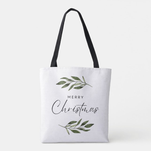 Frohe Weihnachts-Tote-Tasche (Rückseite)