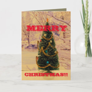 Frohe Weihnachts-Tree-Grußkarte Feiertagskarte