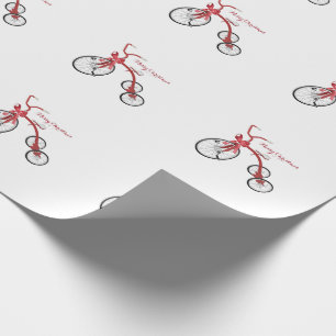 Frohe Weihnachts-Tricycle-Umschlagpapier Geschenkpapier